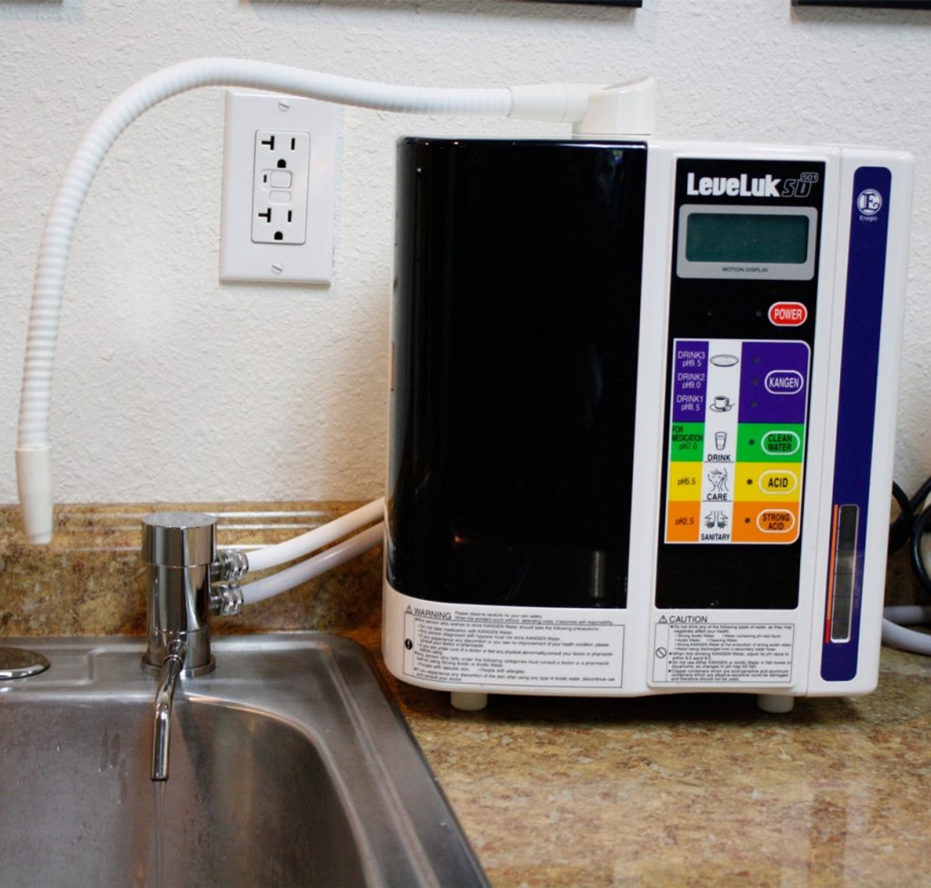 Ionizer Faucet 2 Connected to Ionizer